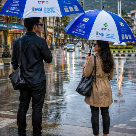 Branded Umbrella by Planet Printing, Dili