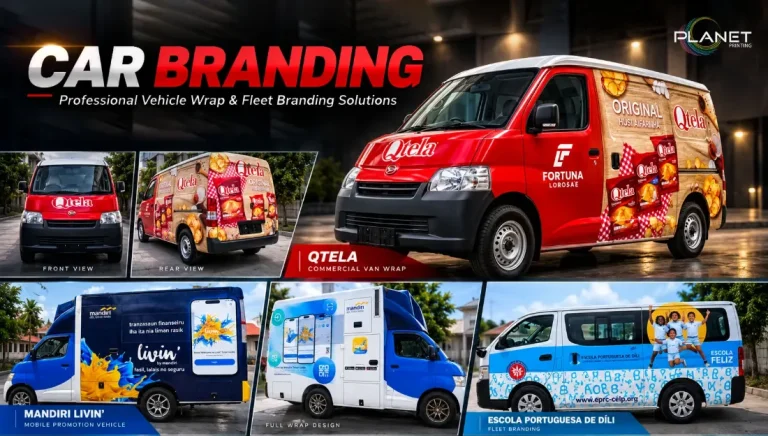 Vehicle wraps by Planet Printing in Timor-Leste
