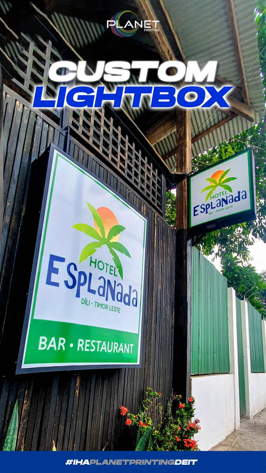 Custom Lightbox — example 1 by Planet Printing, Timor-Leste