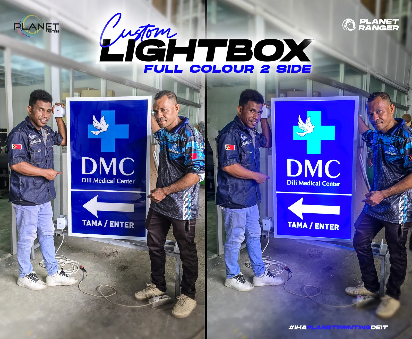 Custom Lightbox — example 2 by Planet Printing, Timor-Leste