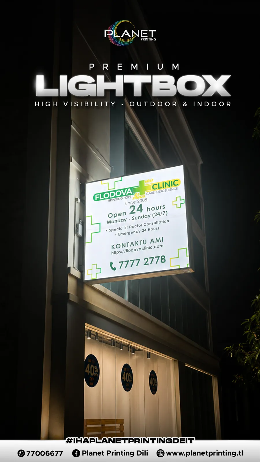 Custom Lightbox — example 5 by Planet Printing, Timor-Leste