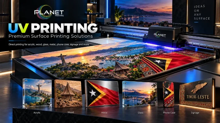 UV printing on rigid materials at Planet Printing — illustration
