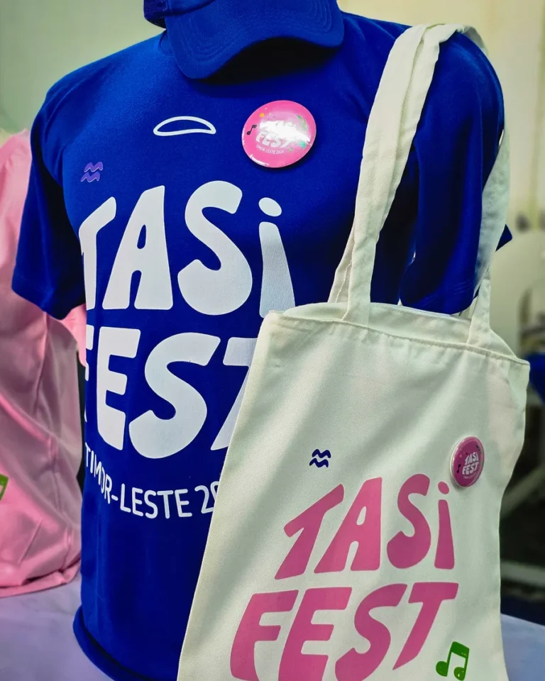 Event T-shirts, caps and tote bags — Planet Printing, Dili