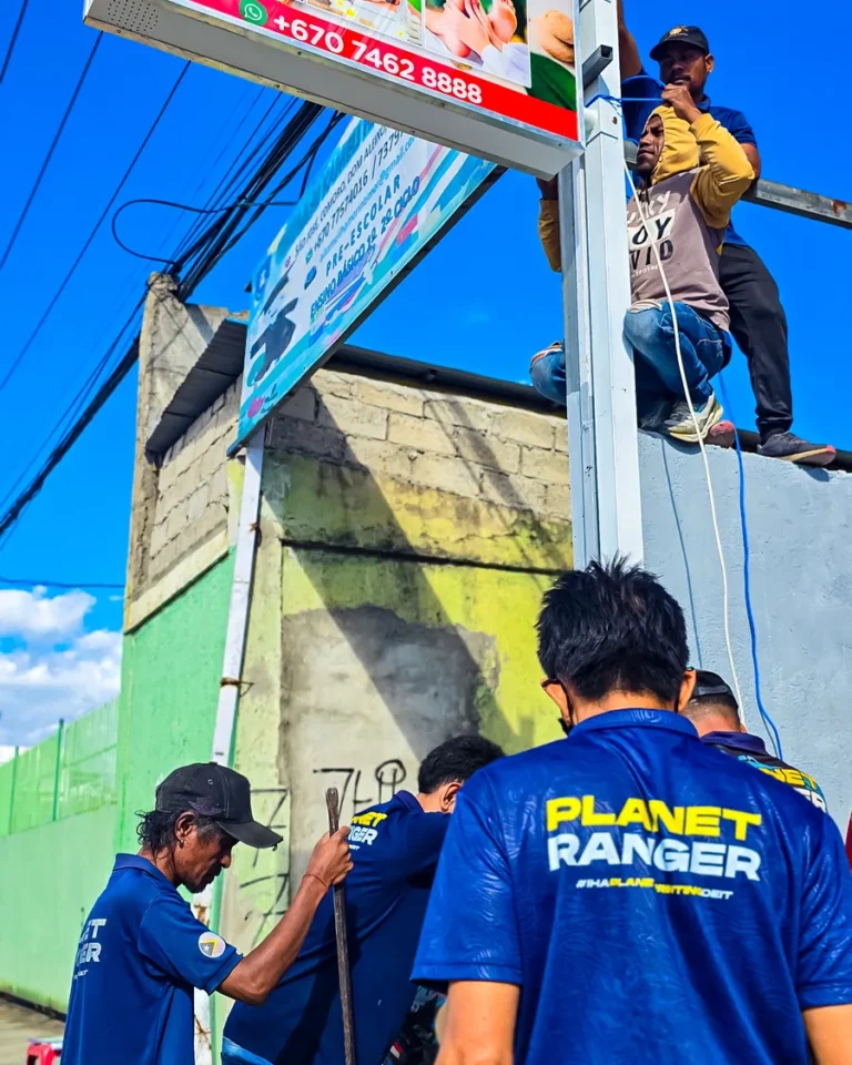 Lightbox sign installed by our team — Planet Printing, Dili
